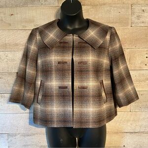 Laura Petites women's plaid retro‎ jacket in size  14